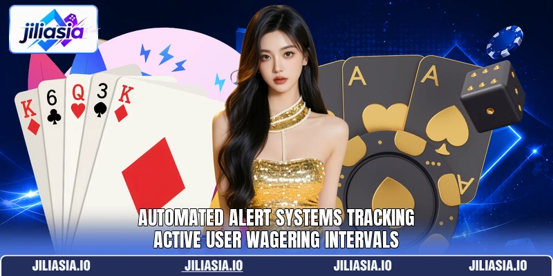 Automated alert systems tracking active user wagering intervals Automated alert systems tracking active user wagering intervals
