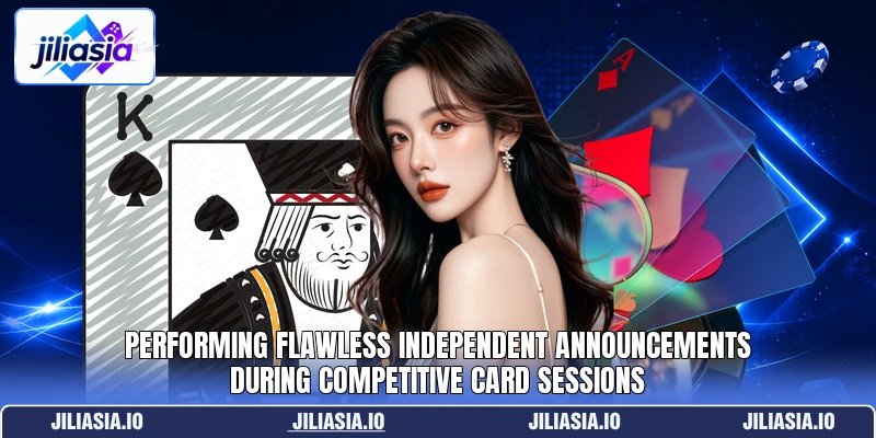 Performing flawless independent announcements during competitive card sessions Performing flawless independent announcements during competitive card sessions