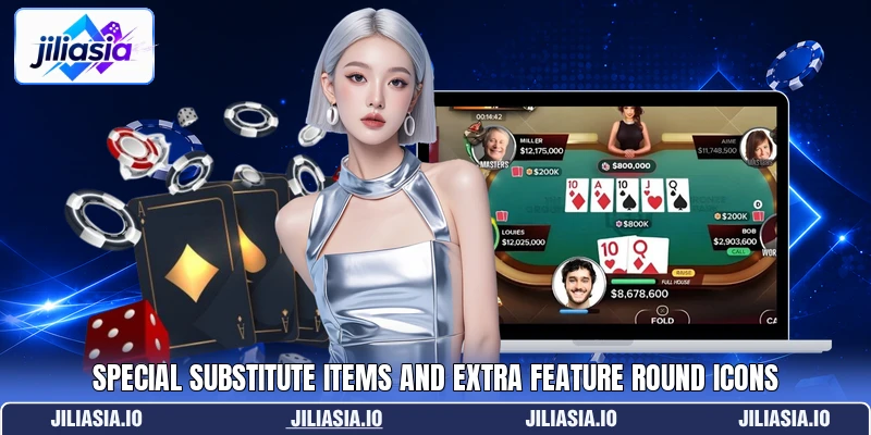 Special substitute items and extra feature round icons Special substitute items and extra feature round icons