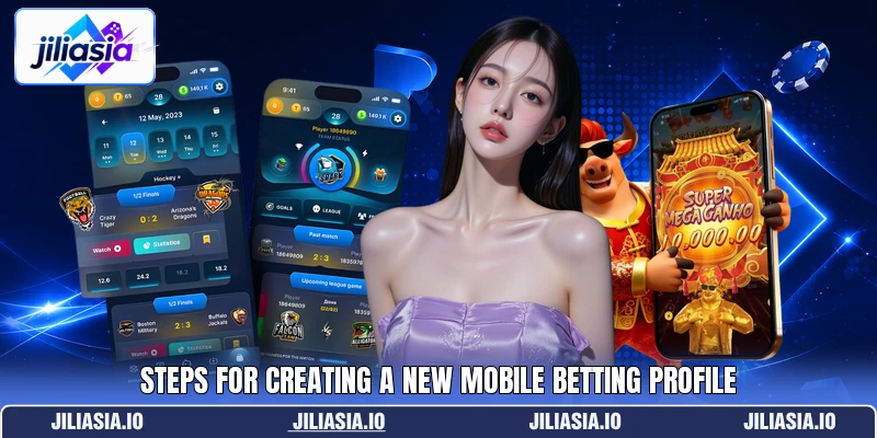 Steps for creating a new mobile betting profile Steps for creating a new mobile betting profile