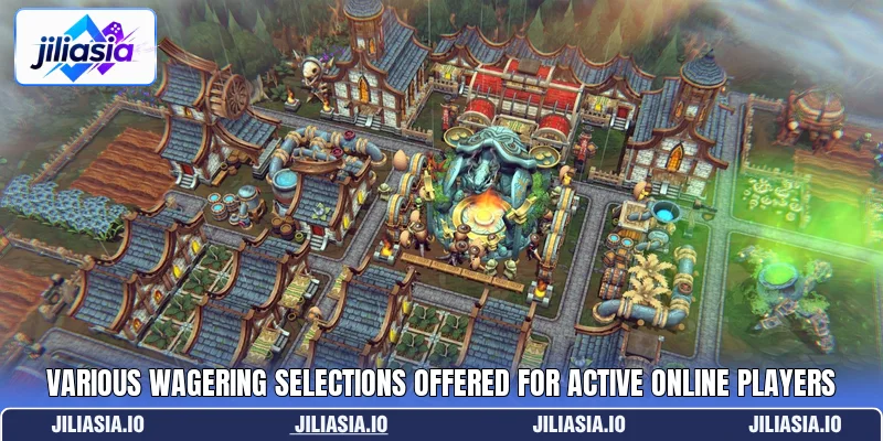 Various wagering selections offered for active online players Various wagering selections offered for active online players